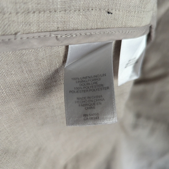 Vintage Anne Klein Linen Button-Up Shirt - Picture 4 of 4